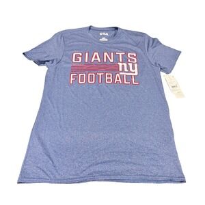 CSA New York Giants NFL Football T-Shirt Mens Medium Deep Royal Heather Blue NWT
